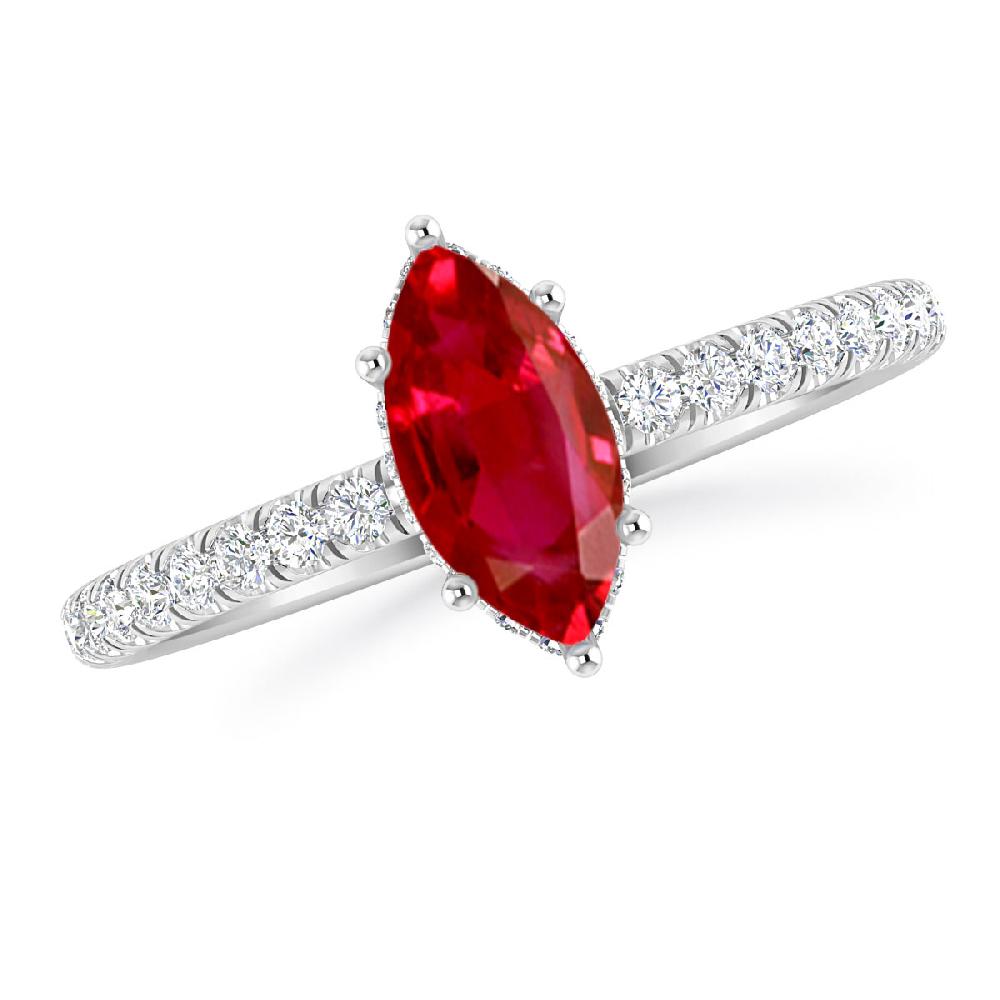 White Gold - Ruby