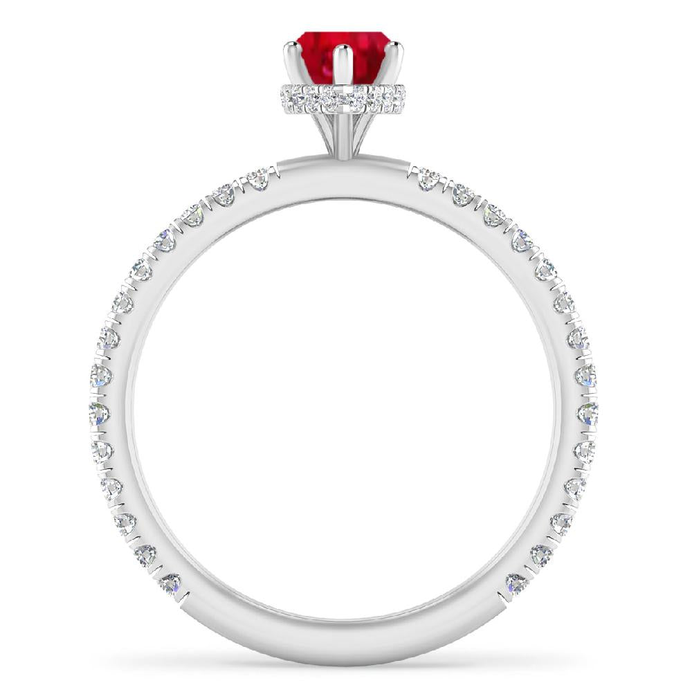 White Gold - Ruby