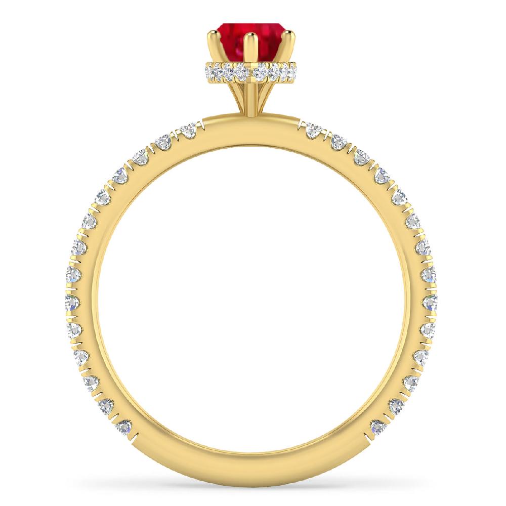 Yellow Gold - Ruby