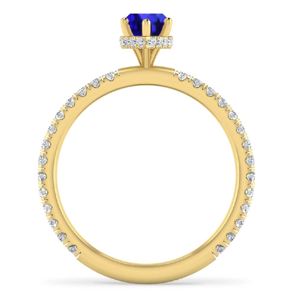 Yellow Gold - Tanzanite