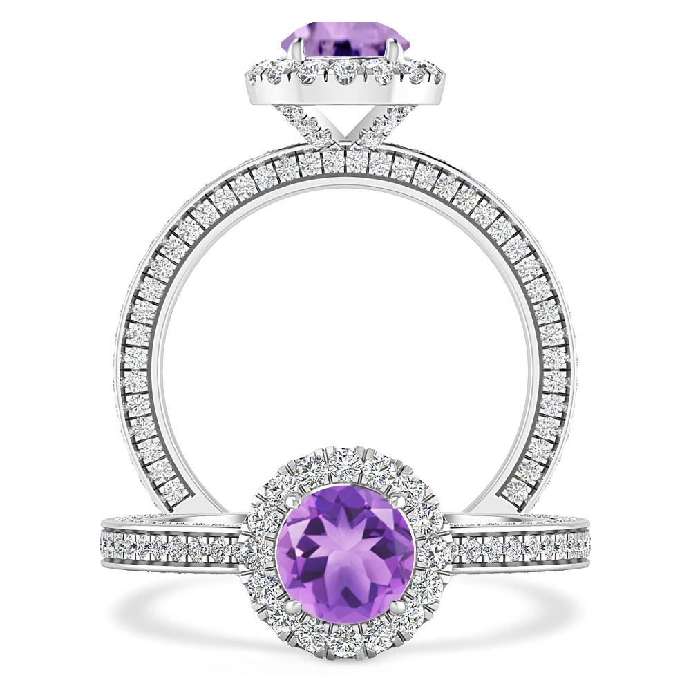 White Gold - Amethyst