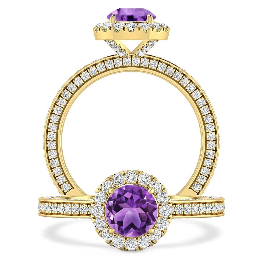 Yellow Gold - Amethyst