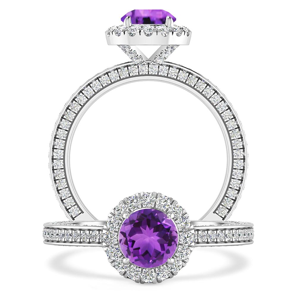 White Gold - Amethyst
