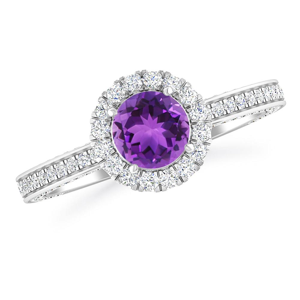 White Gold - Amethyst