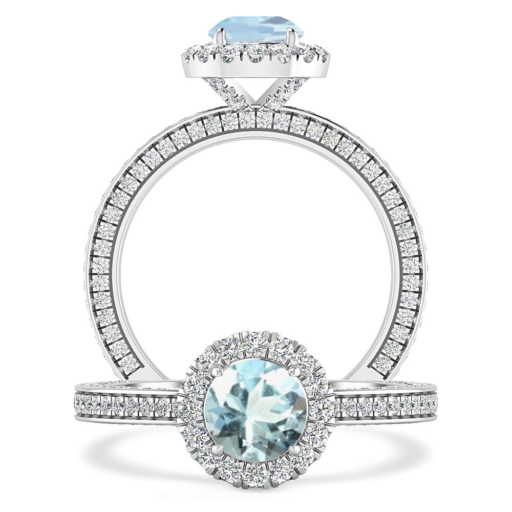 White Gold - Aquamarine