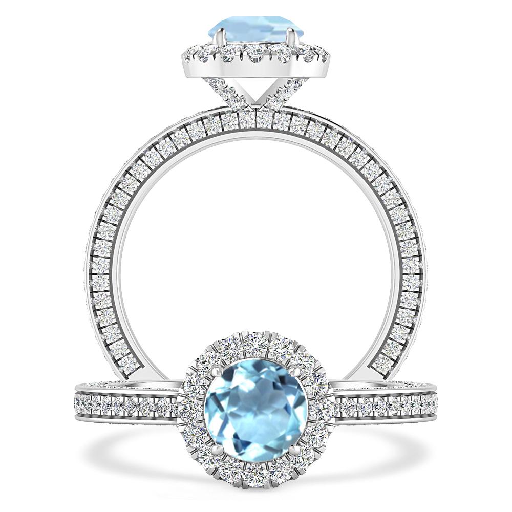 White Gold - Aquamarine