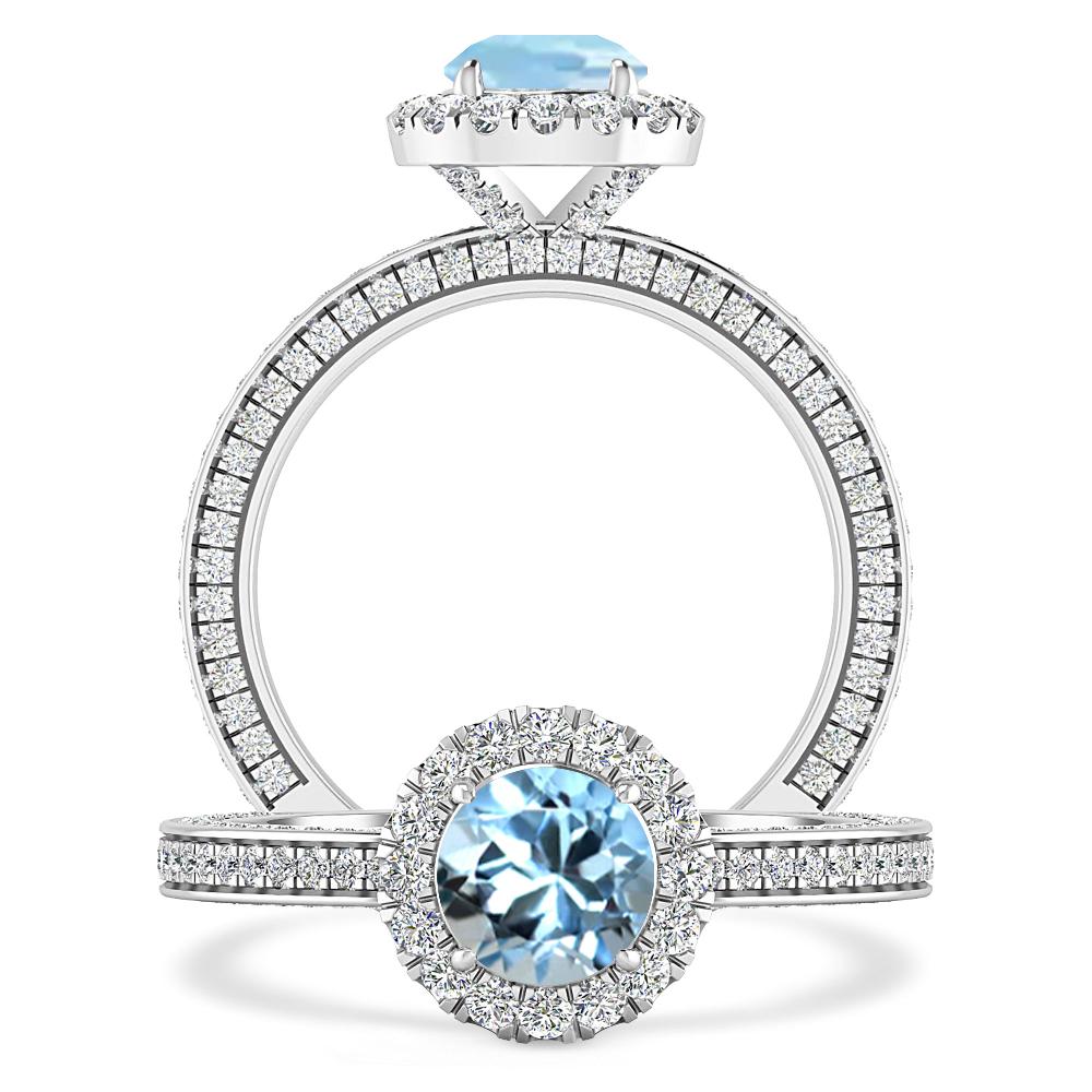 White Gold - Aquamarine
