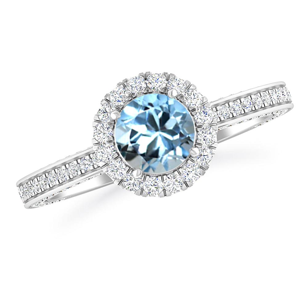 White Gold - Aquamarine