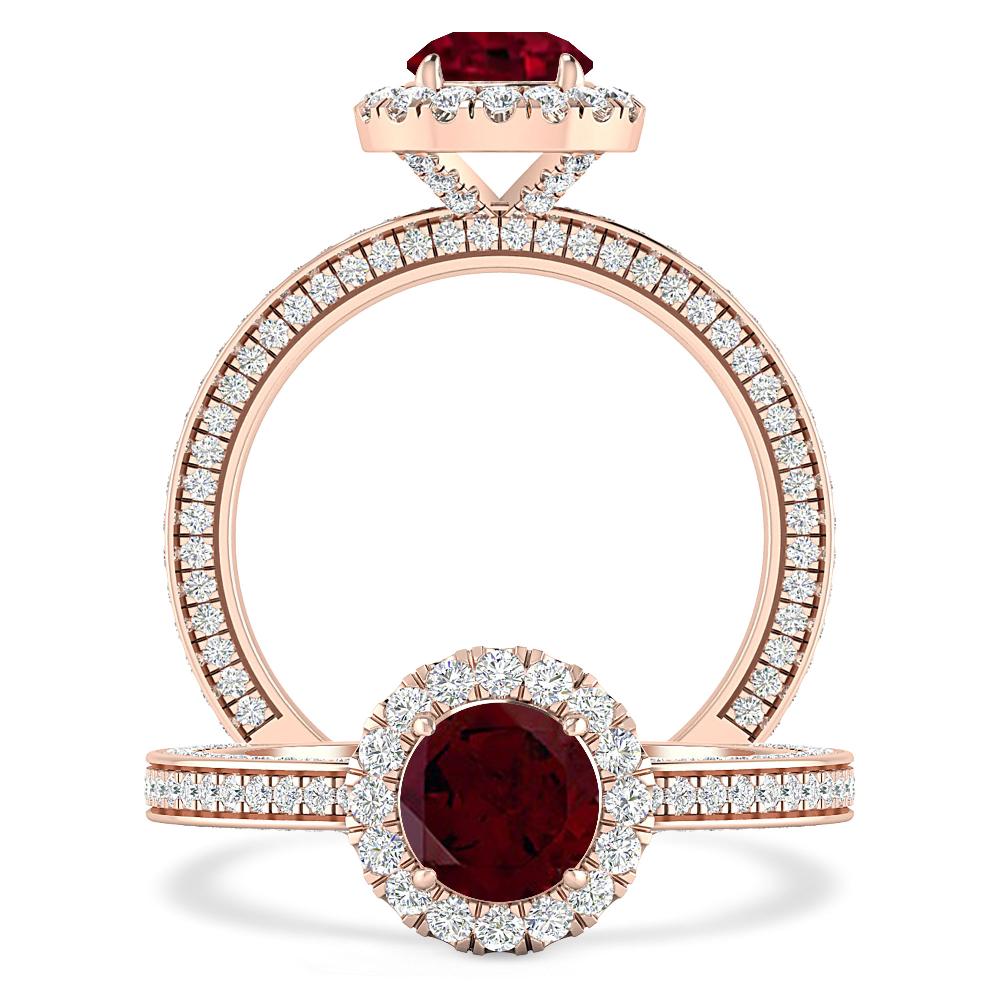 Rose Gold - Garnet
