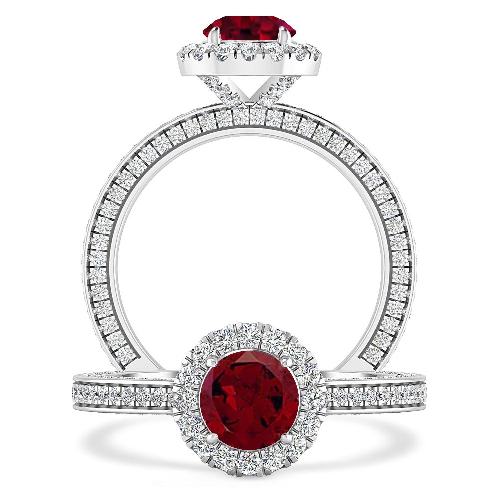 White Gold - Garnet