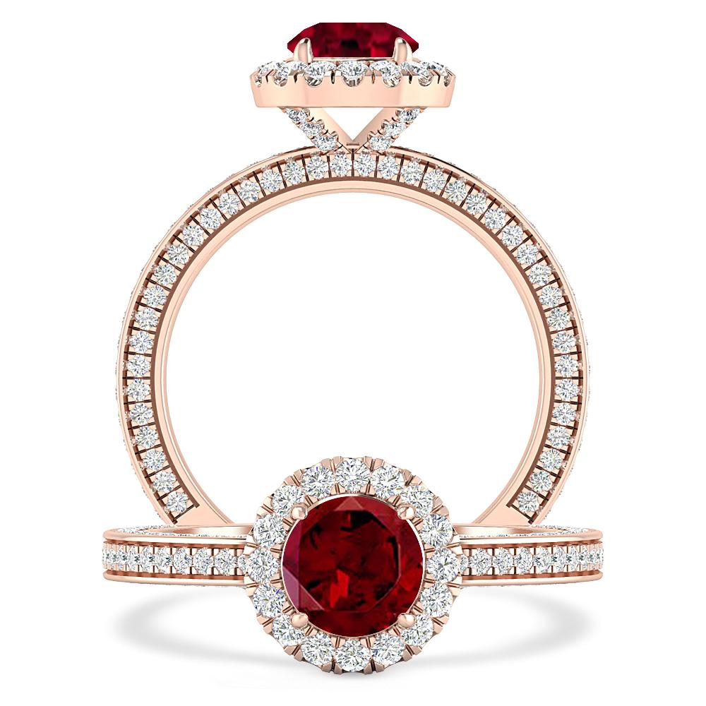 Rose Gold - Garnet