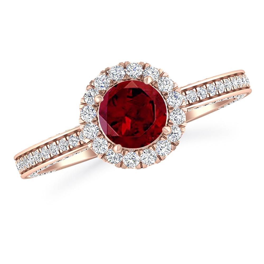 Rose Gold - Garnet