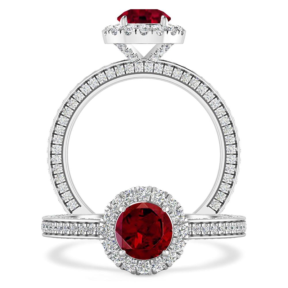 White Gold - Garnet