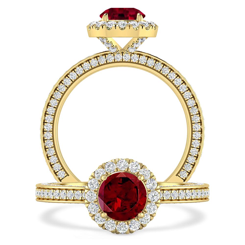 Yellow Gold - Garnet