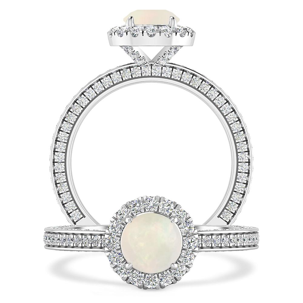 White Gold - Opal