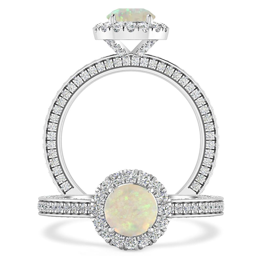 White Gold - Opal