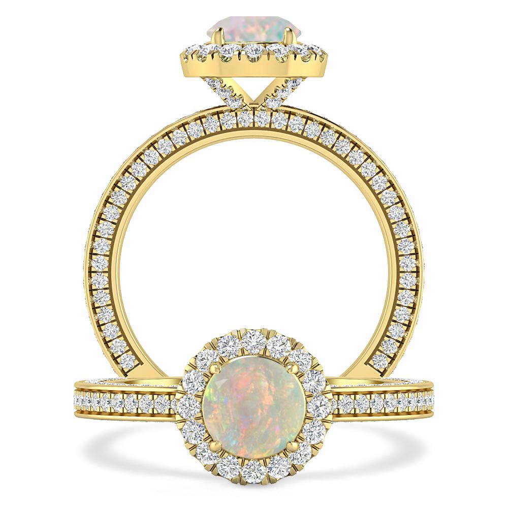Yellow Gold - Opal