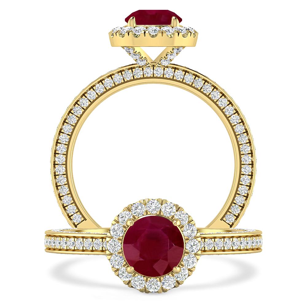 Yellow Gold - Ruby