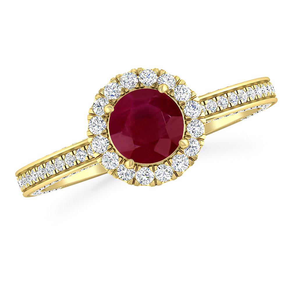 Yellow Gold - Ruby