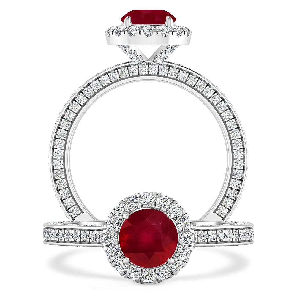 White Gold - Ruby