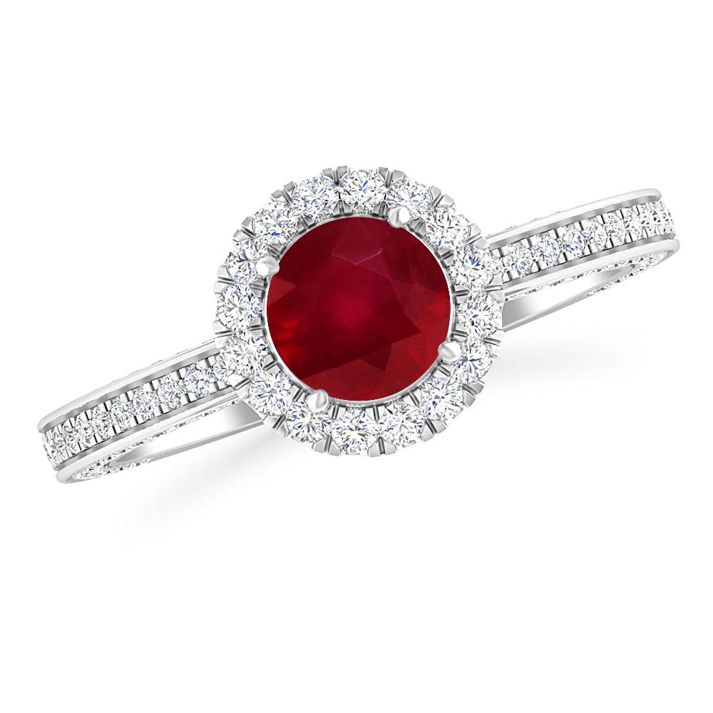 White Gold - Ruby