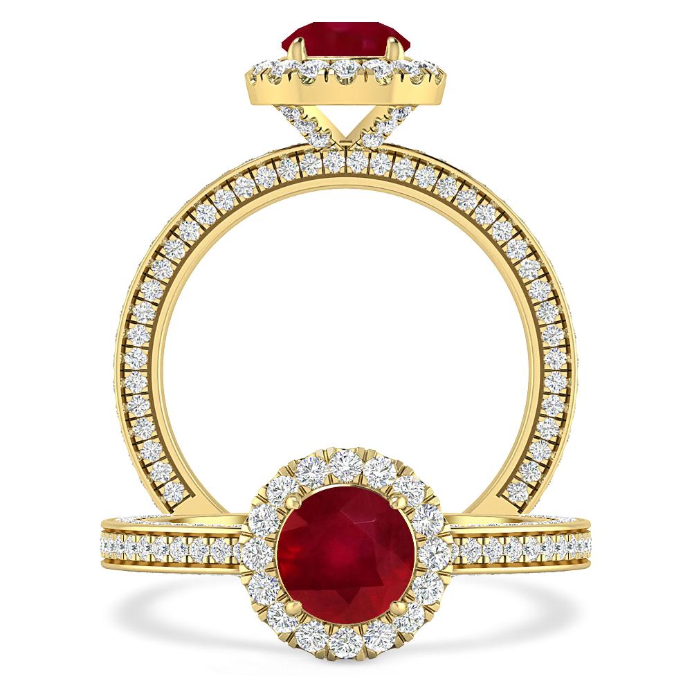 Yellow Gold - Ruby