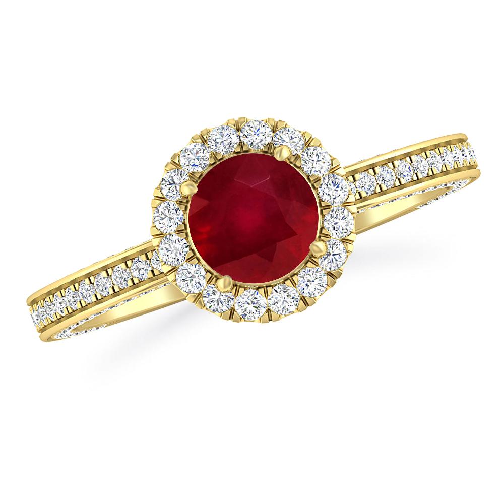 Yellow Gold - Ruby