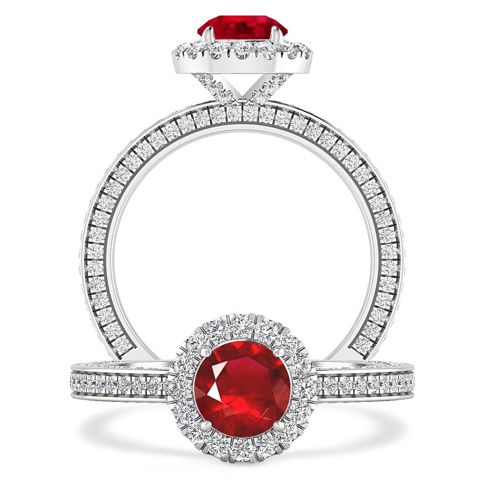 White Gold - Ruby