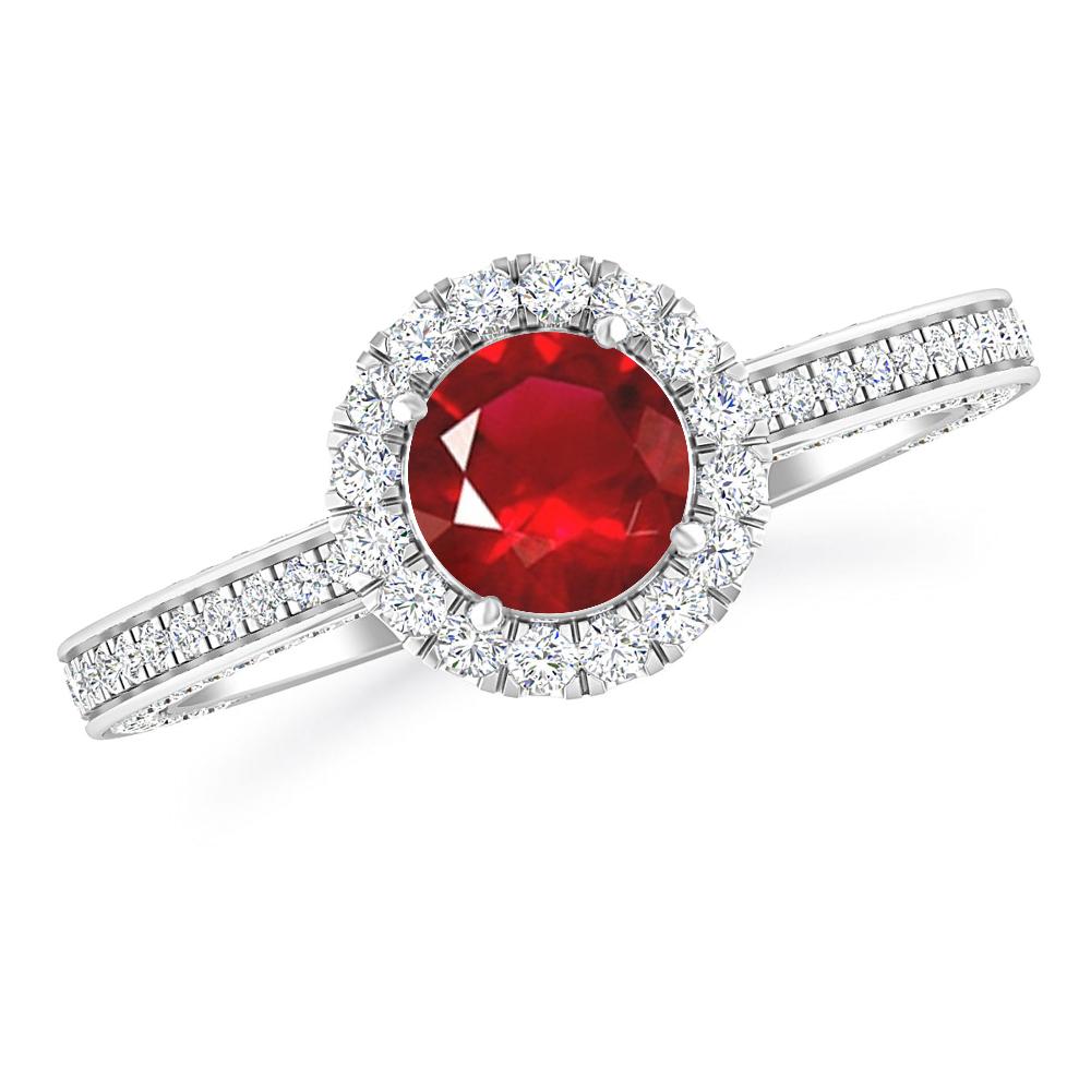 White Gold - Ruby