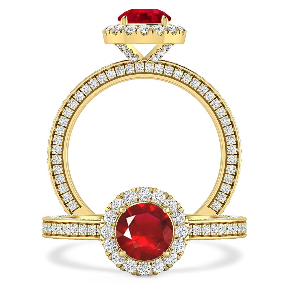 Yellow Gold - Ruby