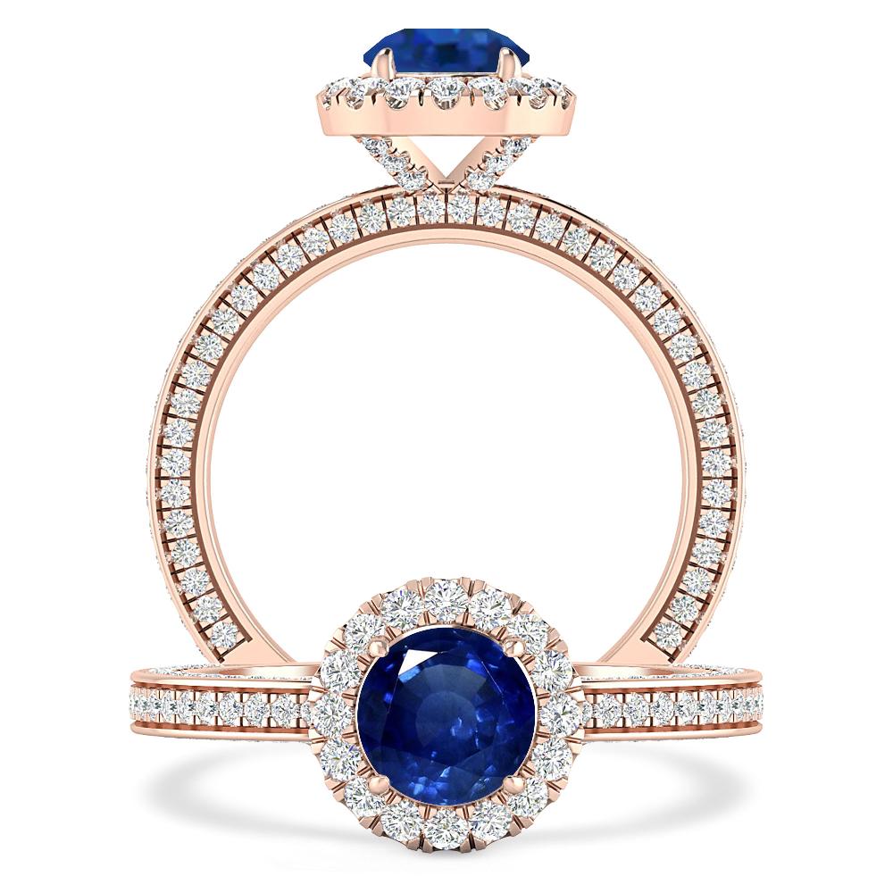 Rose Gold - Sapphire