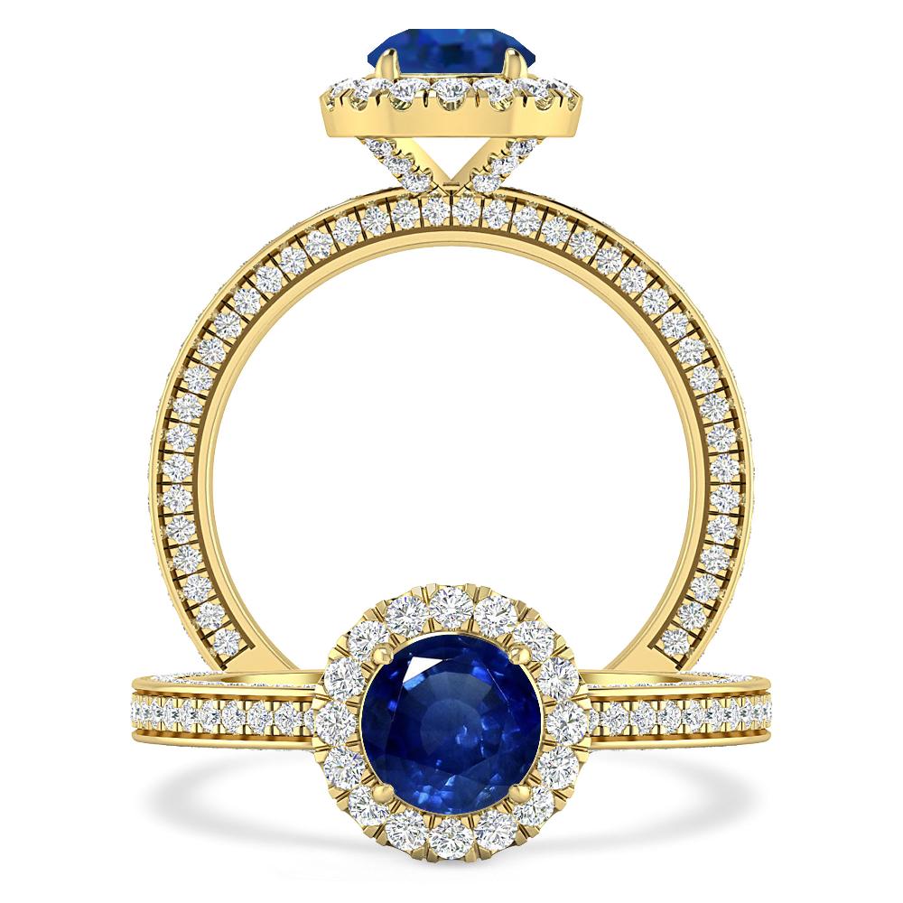 Yellow Gold - Sapphire