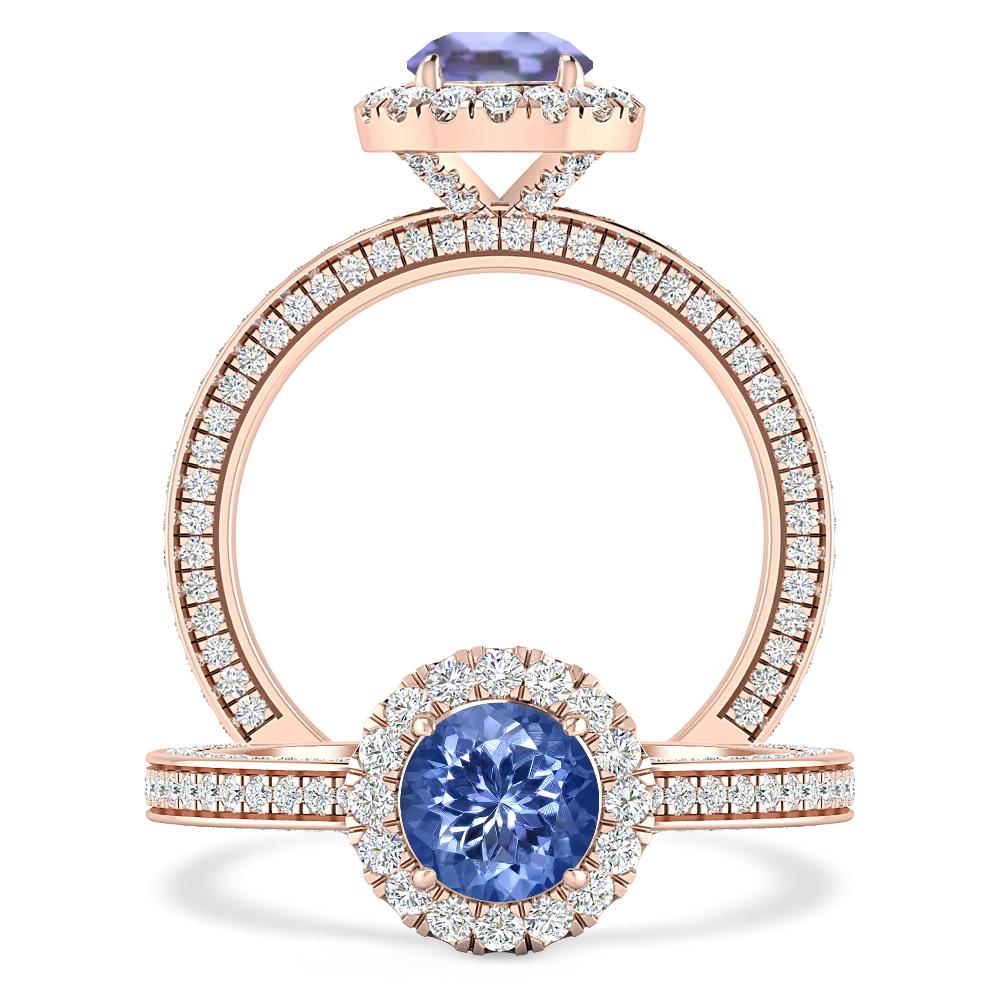 Rose Gold - Tanzanite