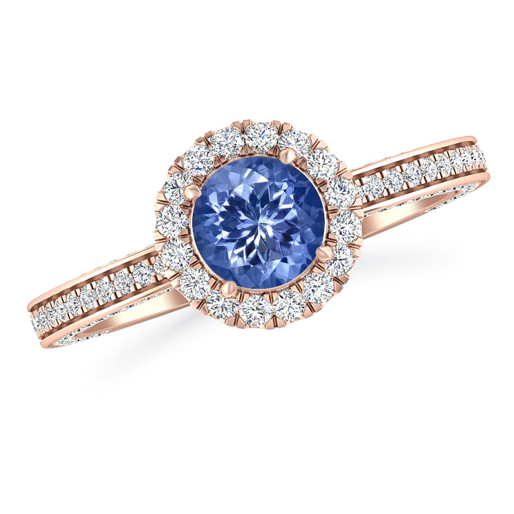 Rose Gold - Tanzanite