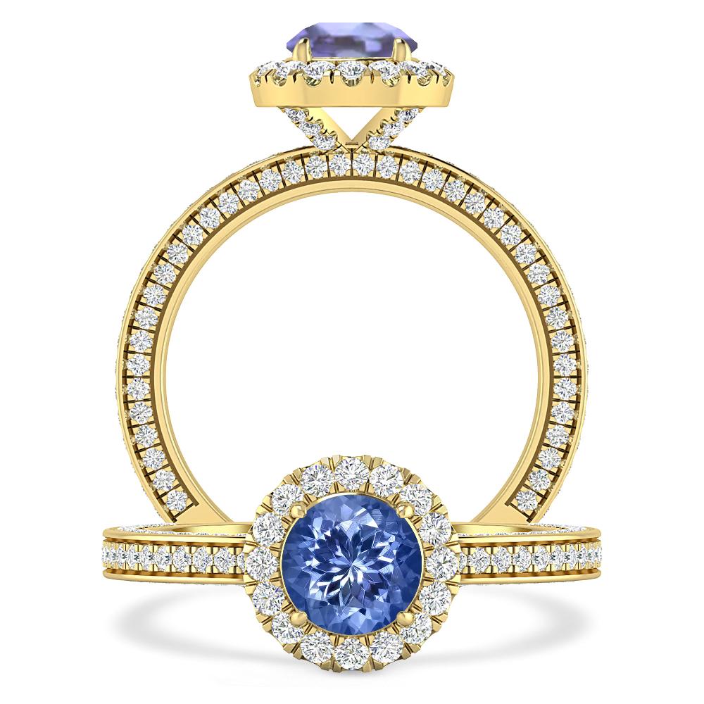 Yellow Gold - Tanzanite