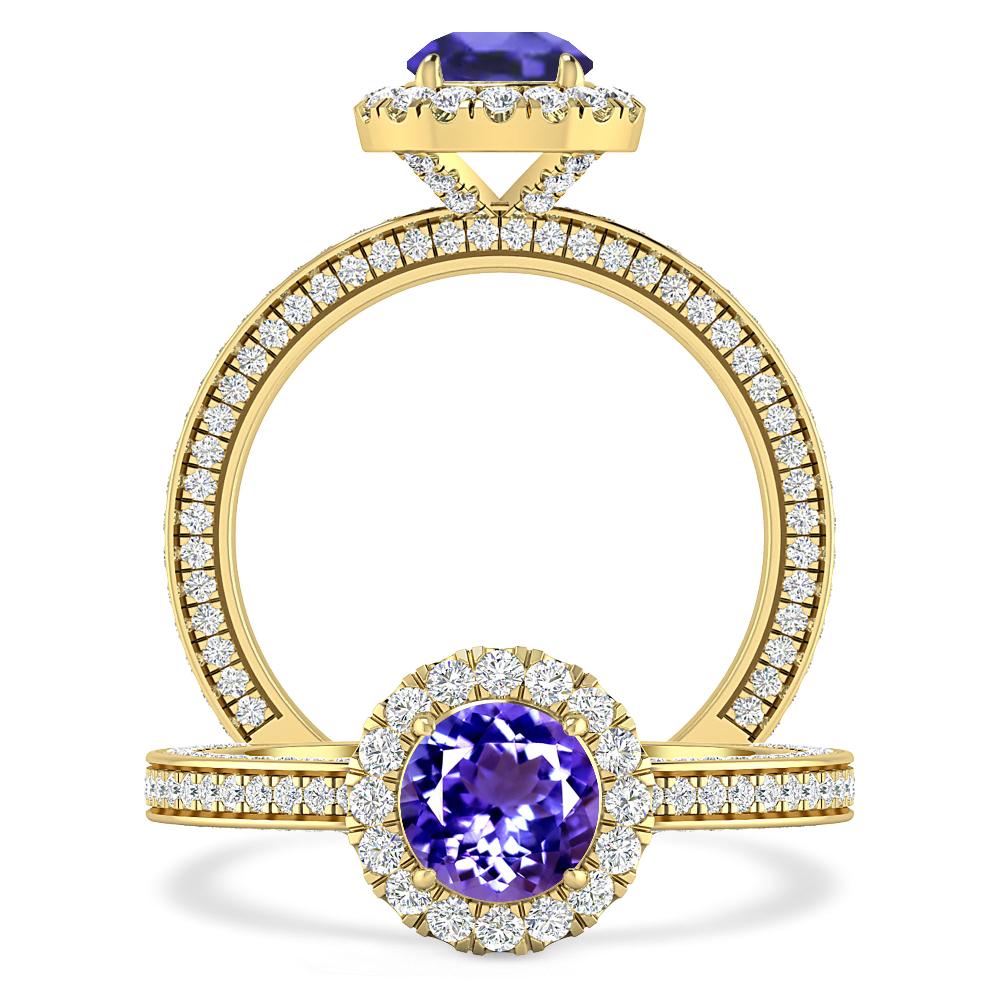 Yellow Gold - Tanzanite