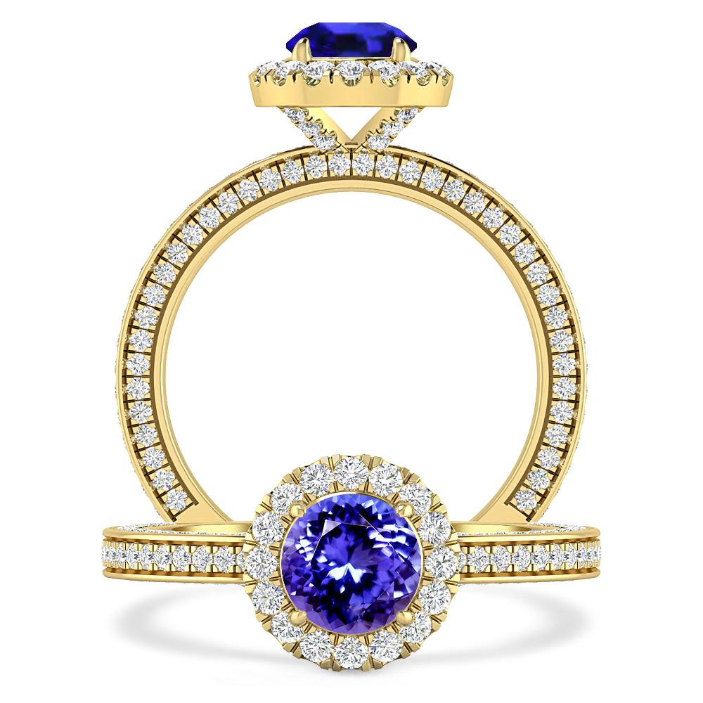 Yellow Gold - Tanzanite