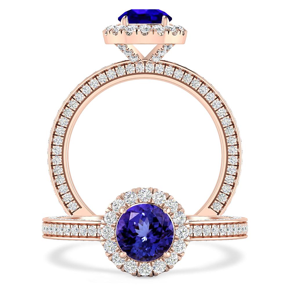 Rose Gold - Tanzanite