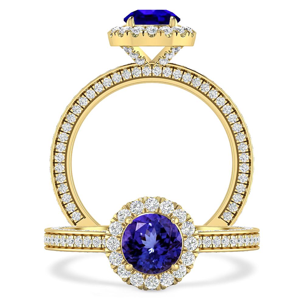 Yellow Gold - Tanzanite