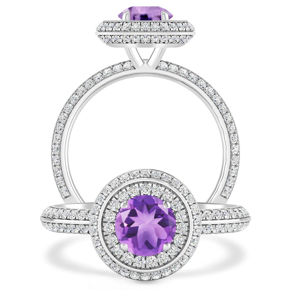 White Gold - Amethyst