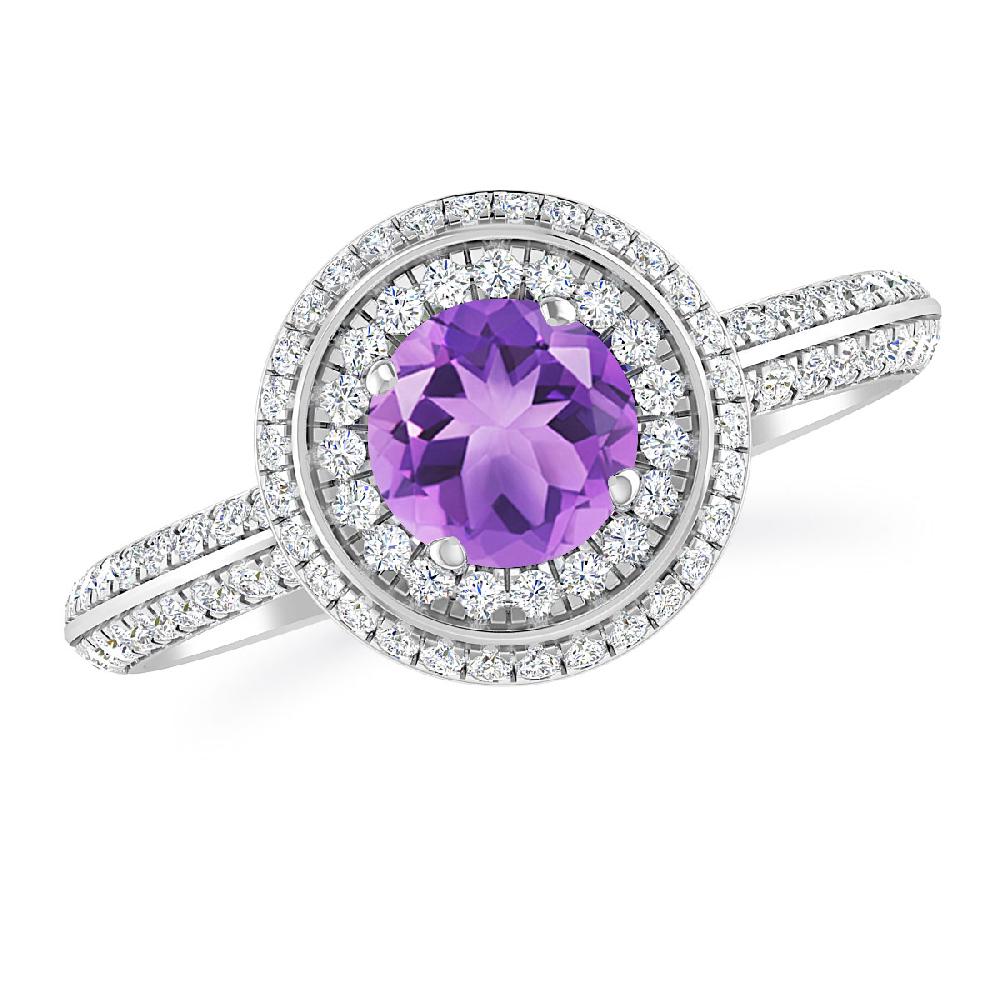 White Gold - Amethyst