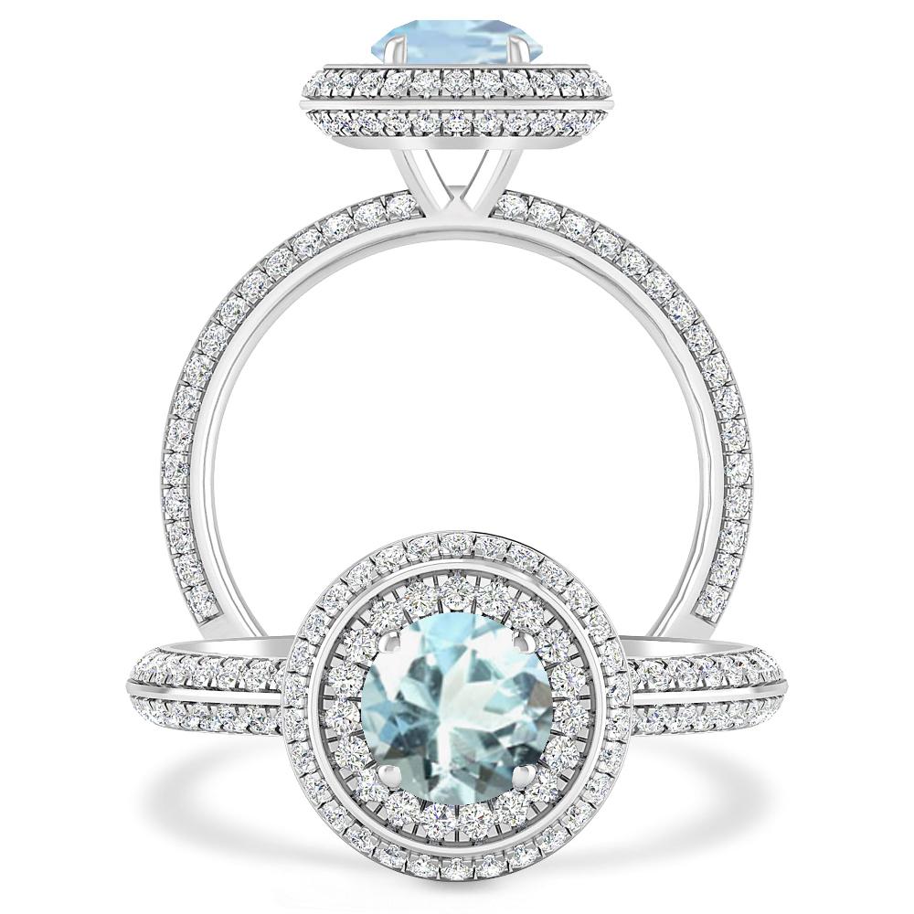 White Gold - Aquamarine