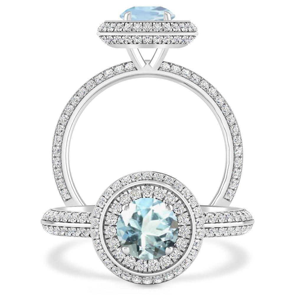 White Gold - Aquamarine