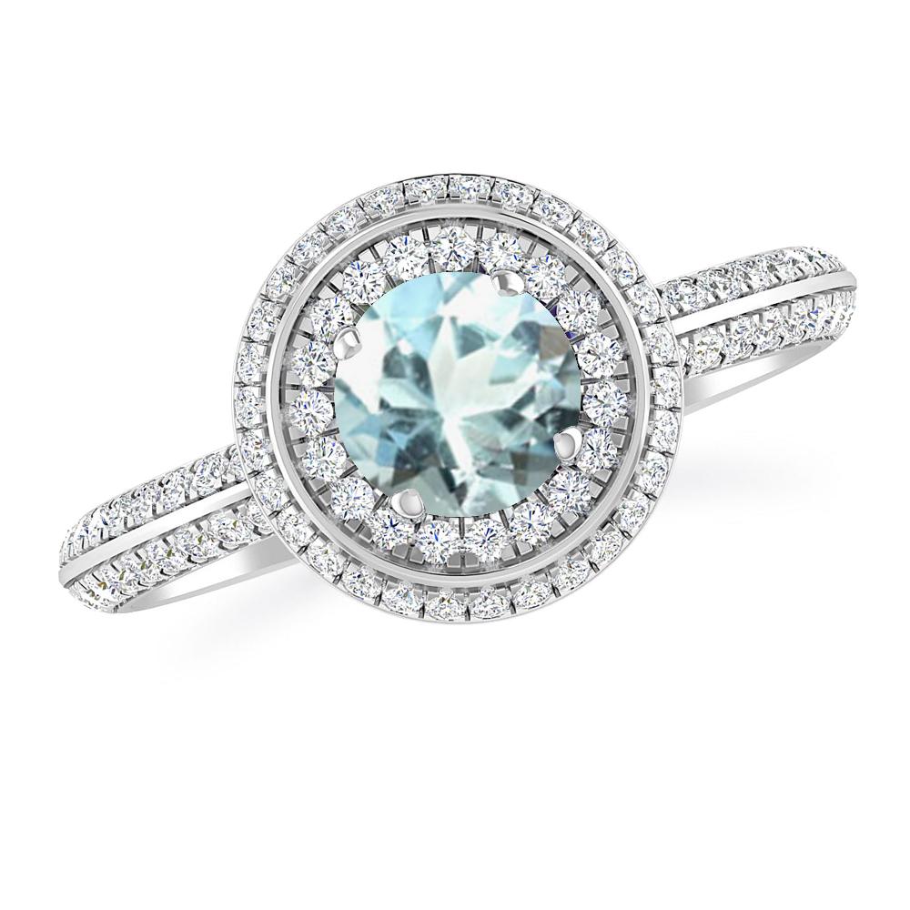 White Gold - Aquamarine