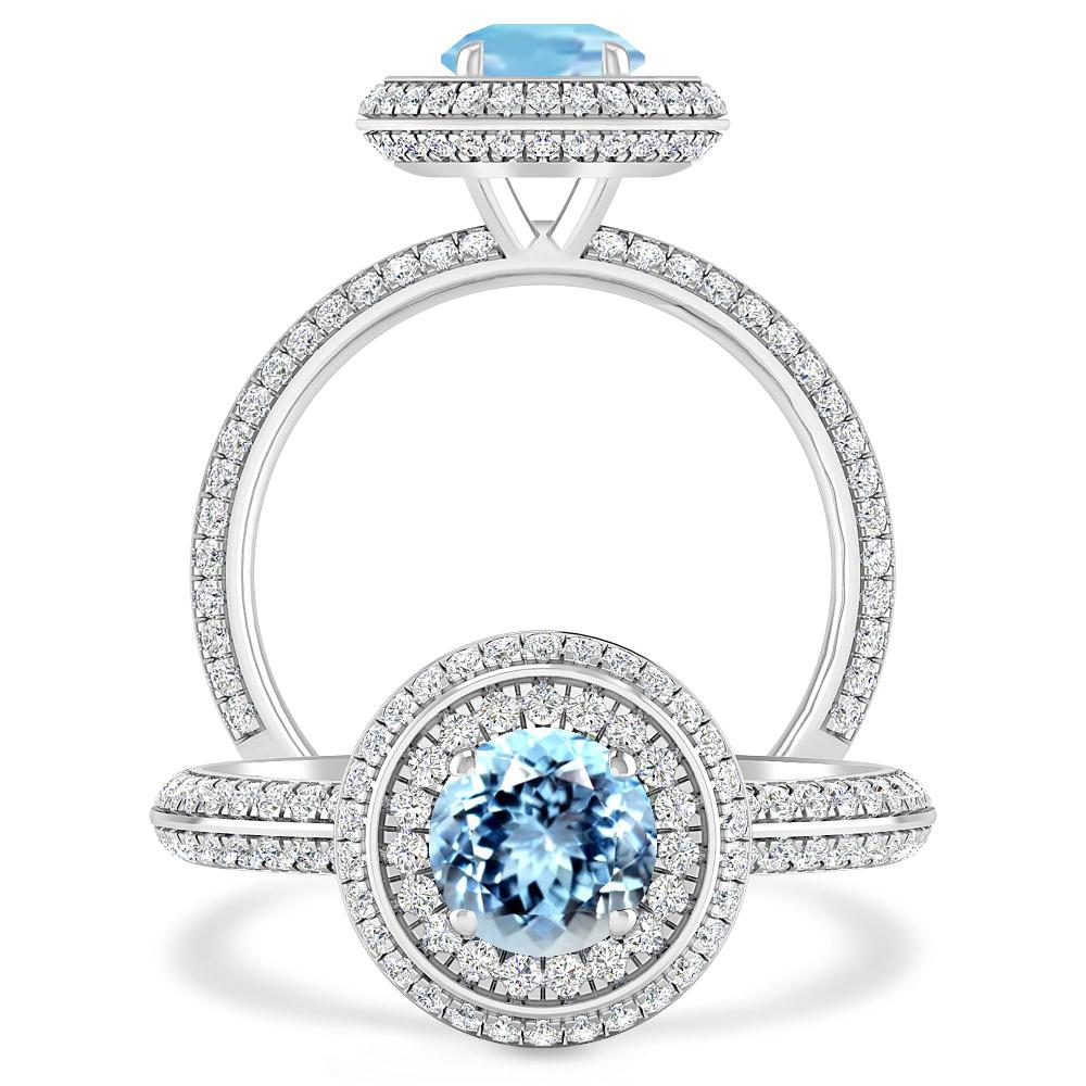White Gold - Aquamarine