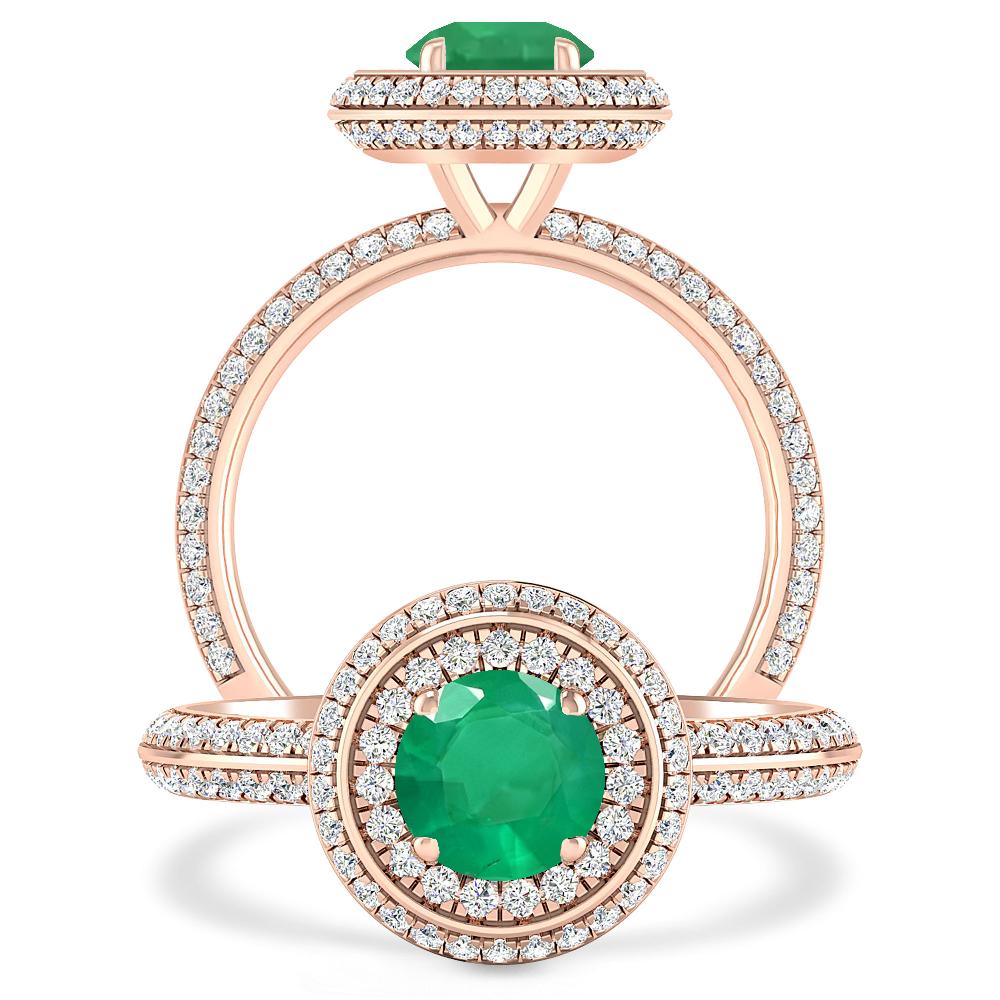 Rose Gold - Emerald