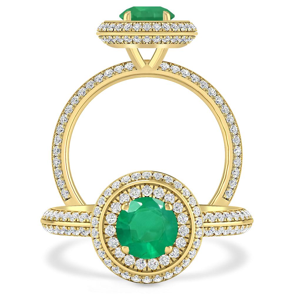 Yellow Gold - Emerald