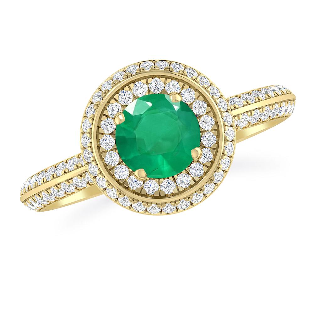 Yellow Gold - Emerald