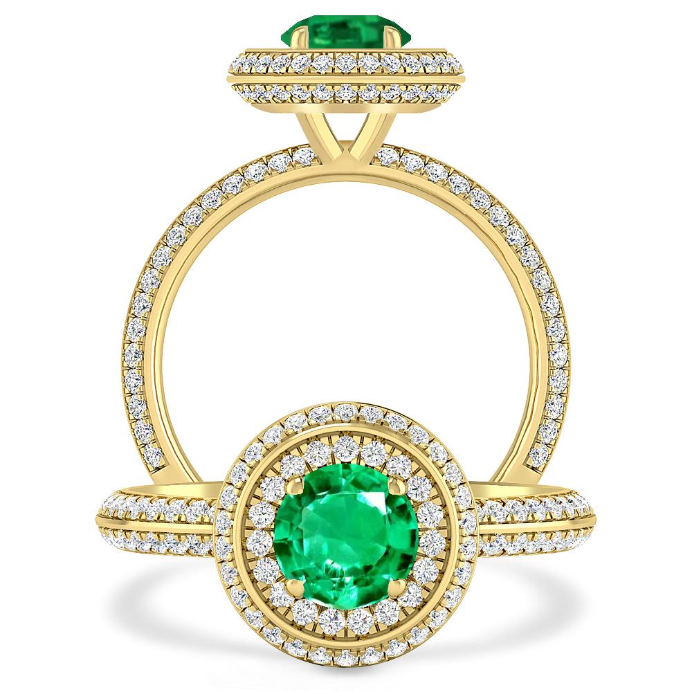 Yellow Gold - Emerald