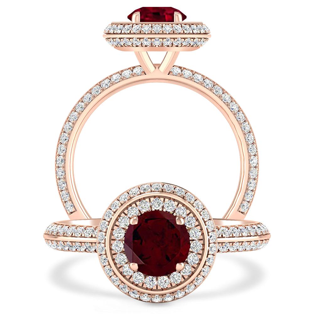 Rose Gold - Garnet